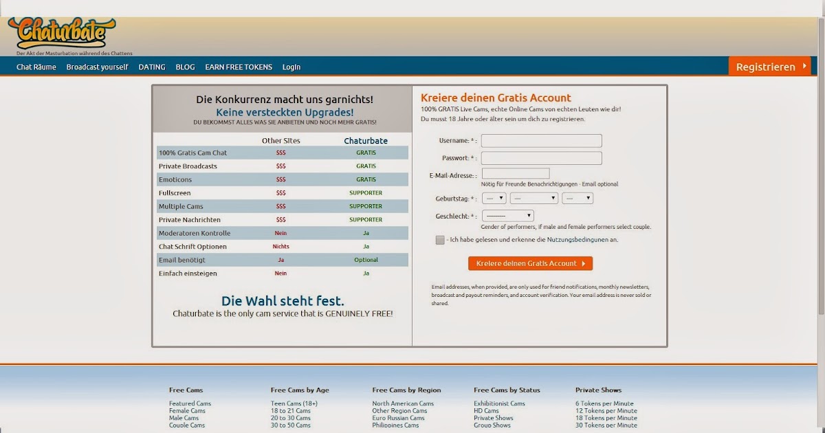Kostenlose chat-sites für erwachsene
