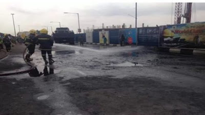 governor fayose N44million g wagon catches fire