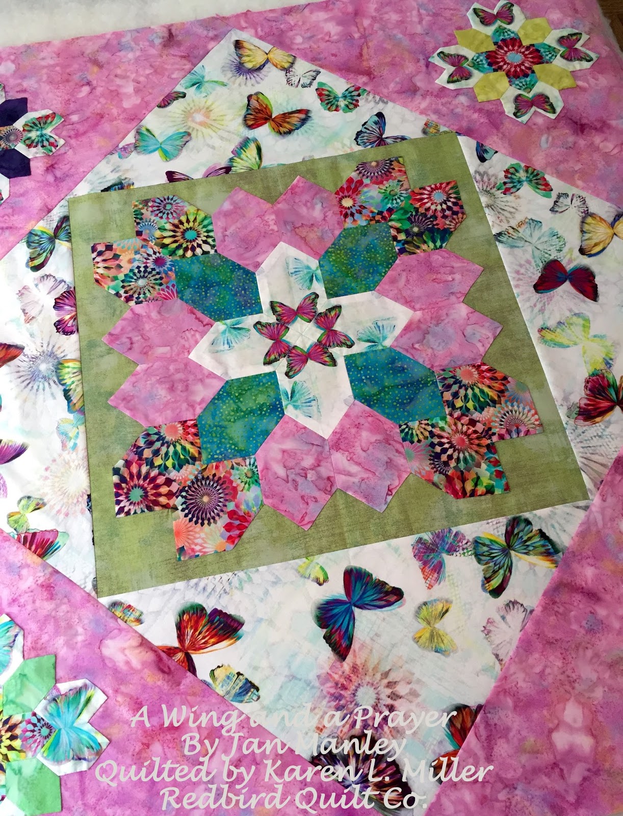 Karen's Quilts, Crows and Cardinals Summer Vacation A Wing and a Prayer