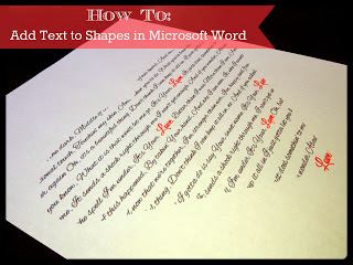 how to add text to shapes in microsoft word