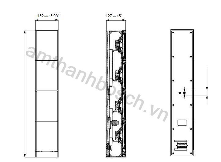Kích thước lao cột lao cột LA1‑UW24‑x1 Kích thước lao cột lao cột LA1‑UW24‑x1