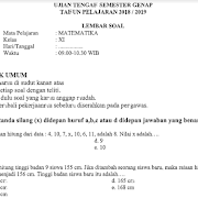February 2019 Contoh Soal Un Sd Smp Sma