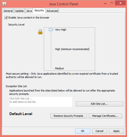 HodentekHelp: How do you add an URL to the exception site list to run a ...