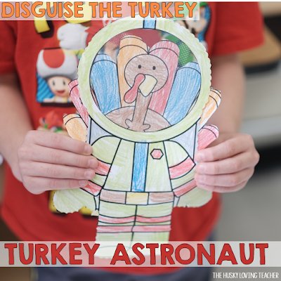With this super-fun project by The Husky Loving Teacher, students help turkeys go undercover. Disguises include cupcakes, pirates, ballerinas, and more!