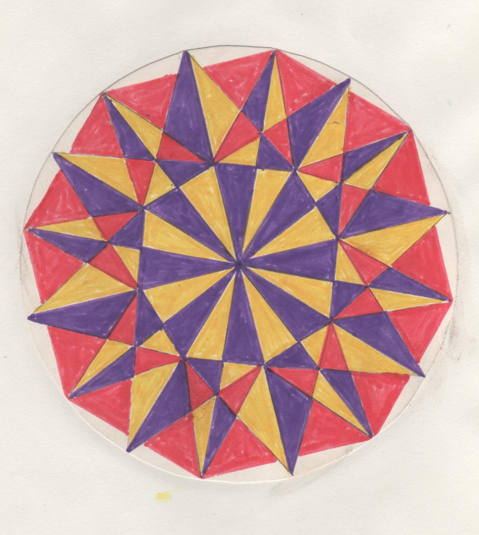  Elviras Versteck: Mandalas mit Zirkel,Lineal und Winkelmesser Teil 1 