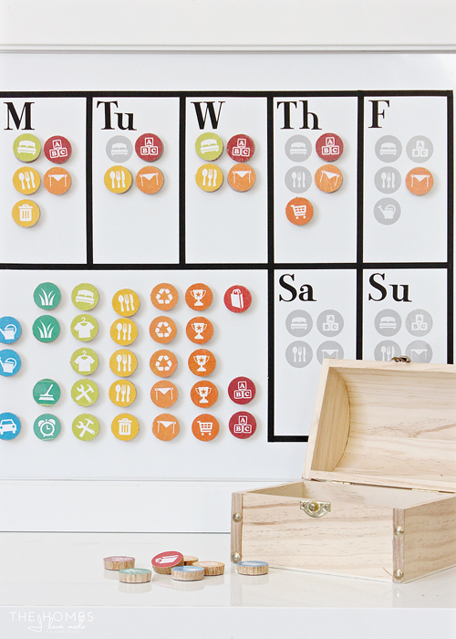 IHeart Organizing UHeart Organizing DIY Chore Chart (with a