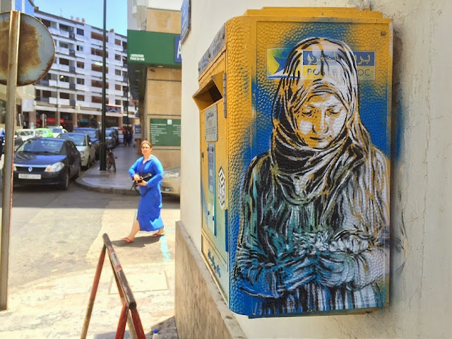 C215 recently visited Rabat in Morocco as one of the artists included in the "Main Street" show @ Mohammed VI modern and contemporary art museum organized by PrintThemAll studio.