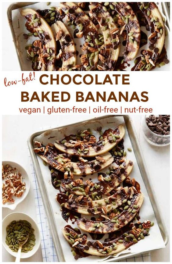 chocolate baked bananas Healithy Recipe