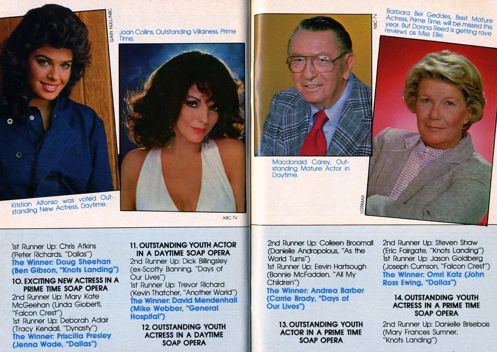 1st Annual Soap Opera Digest Award Winners Part 3 of 7