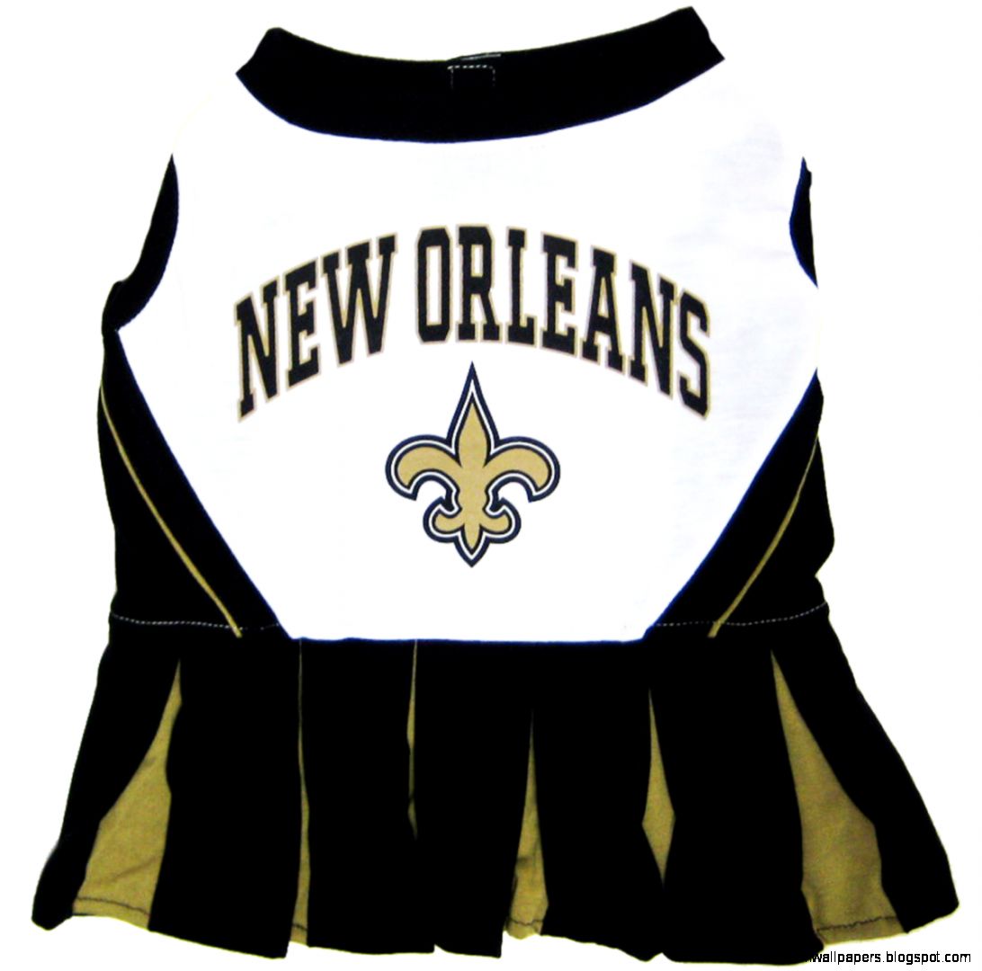 New Orleans Saints Dog Cheerleader Uniform  Athletic Pets