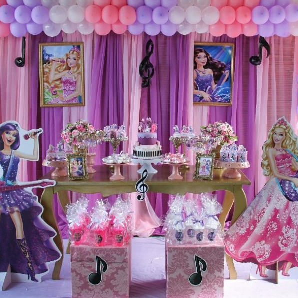 fiesta de barbie decoracion
