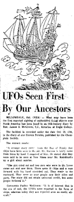 UFOs Seen First By Our Ancestors - The Brantford Expositor 11-20-1967