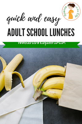 tips and suggestions for quick and easy lunches for teachers