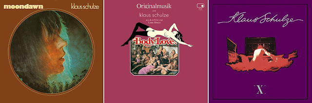 Klaus Schulze - Moondawn, Body Love, X / source : www.discogs.com