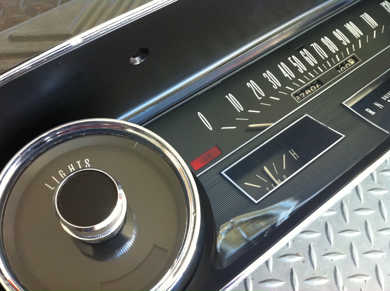 Just Dashes Production Center 1966 Cadillac Deville Instrument Cluster