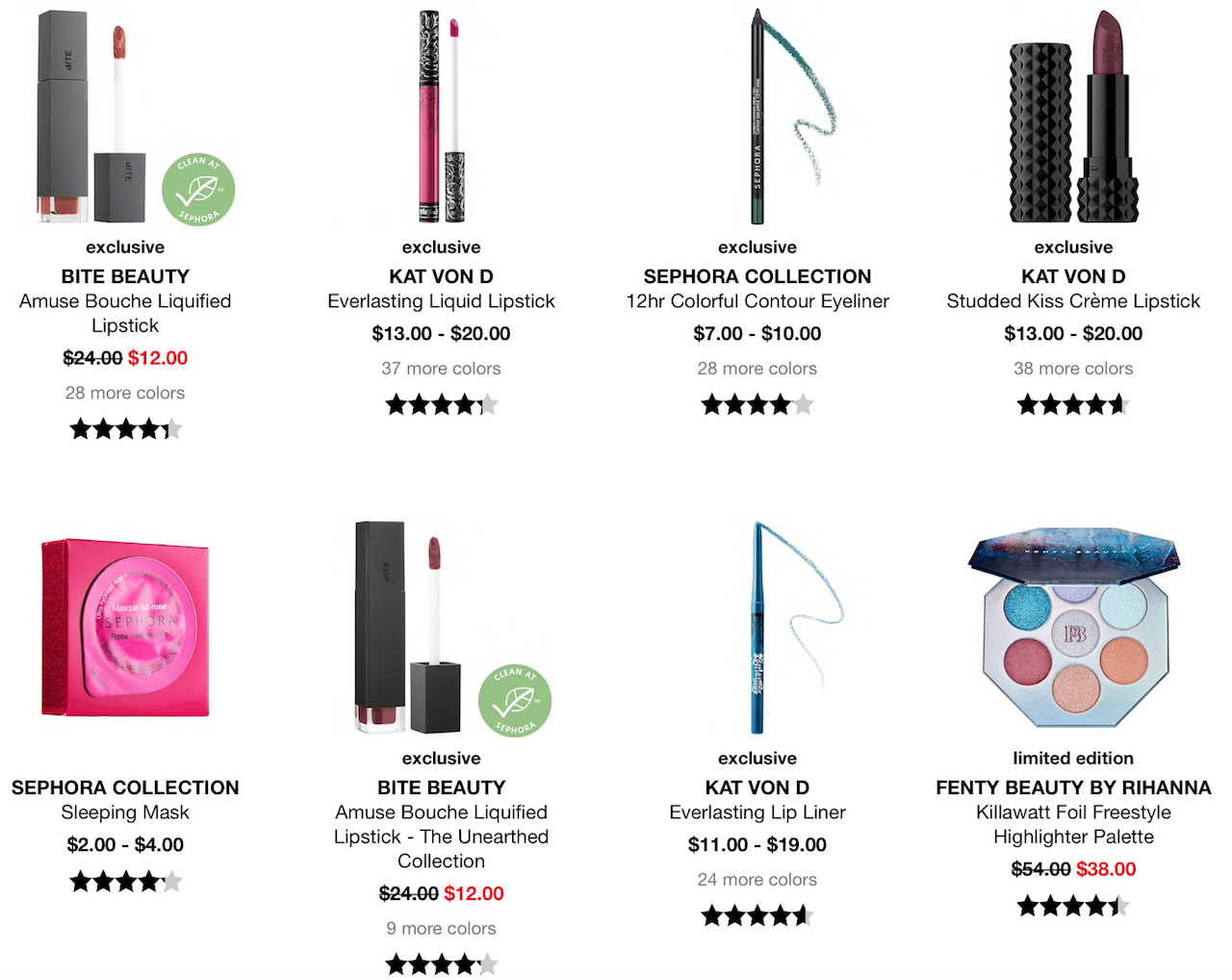 lola's secret beauty blog CURRENT SEPHORA SALES
