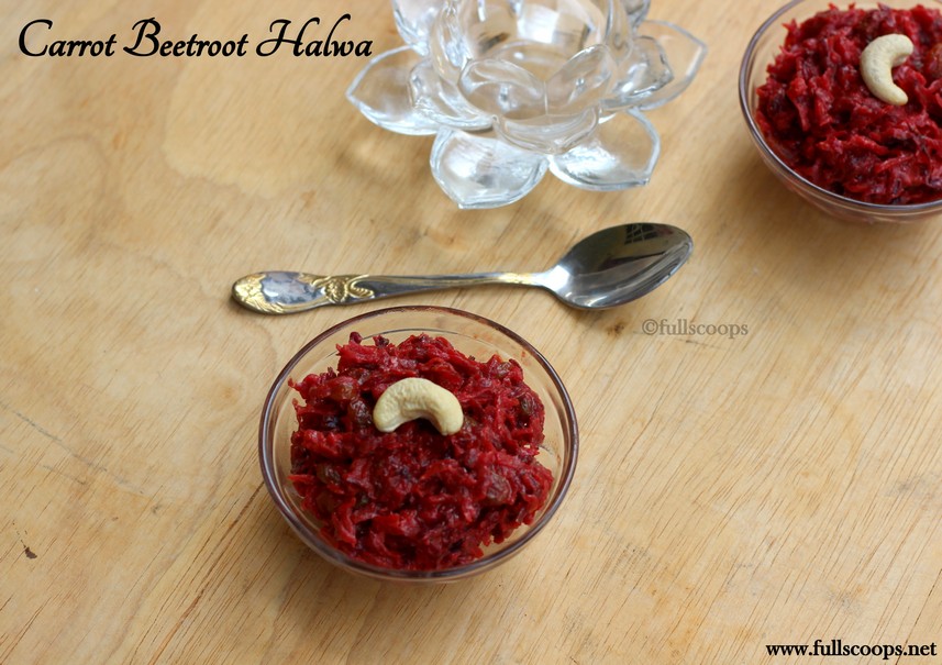 Carrot Beet Root Halwa in Microwave Full Scoops A food blog with