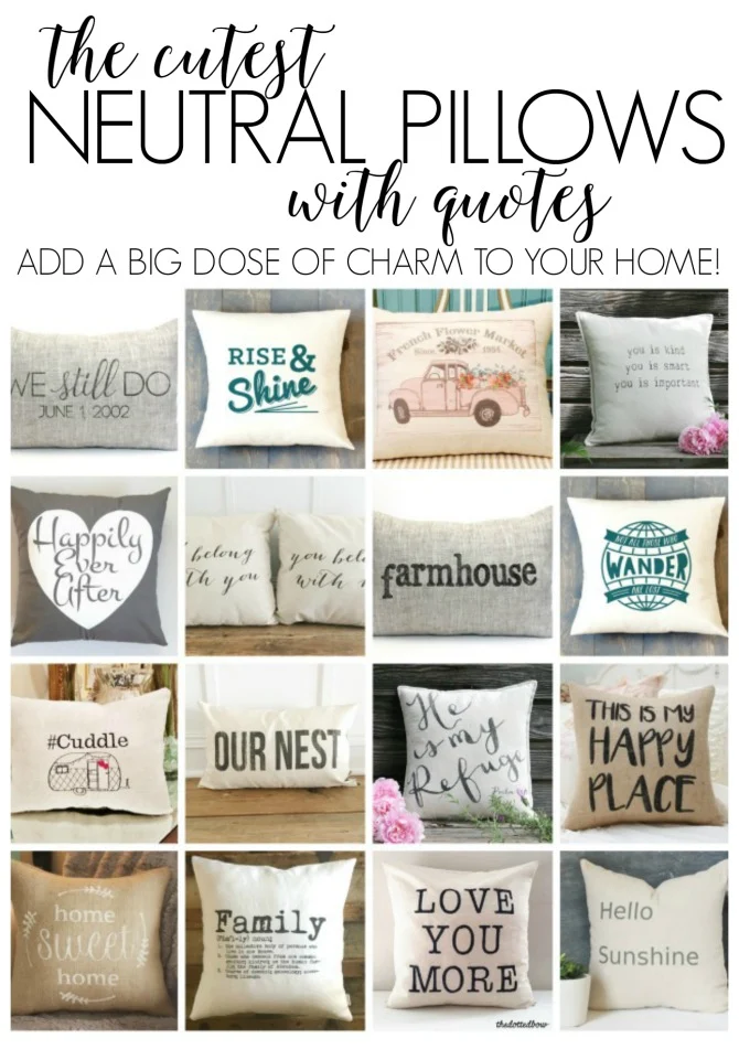 Neutral Pillows: They Don't Have to Be Boring! - On Sutton Place