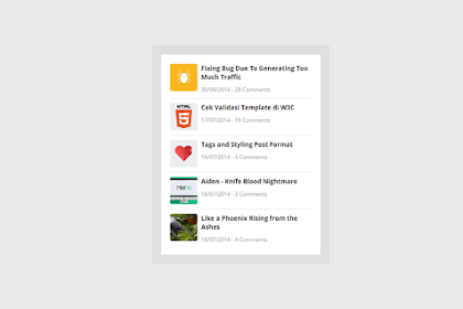 Cara Memasang Widget Recent Post Dengan Tanggal Dan Komentar