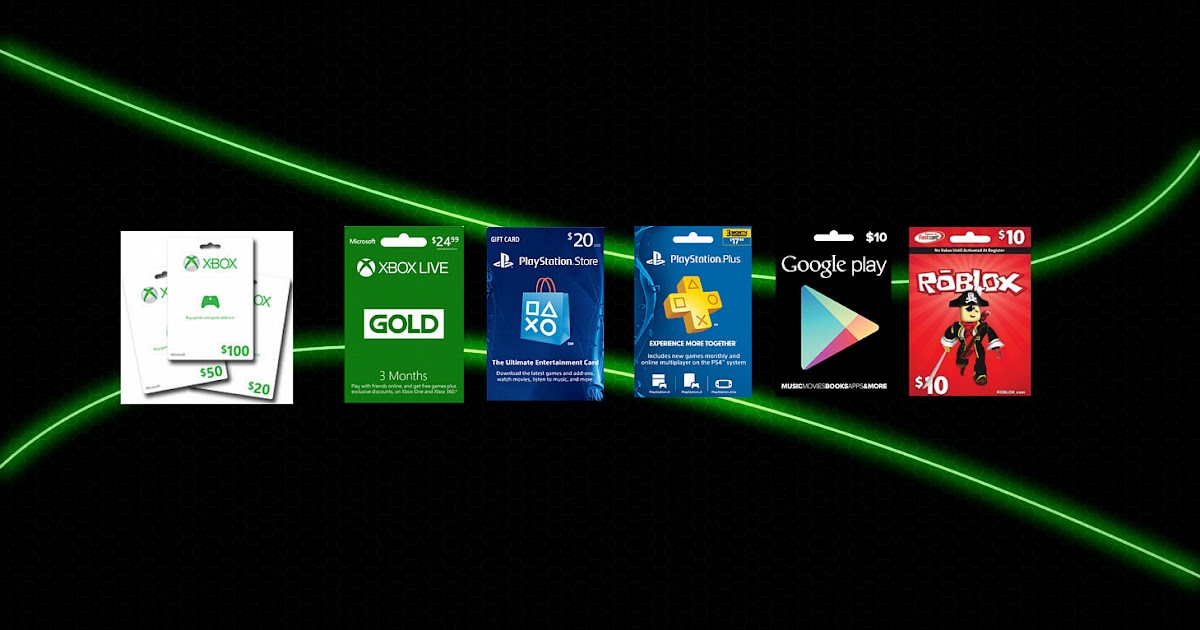 gift cards codes ps4 pc gamer redeem xboxone playstation