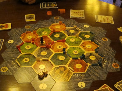 Settlers of Catan -The board at the end of the game and the robber is still bugging me!
