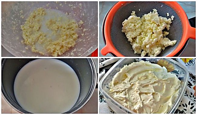 Preparación de la mantequilla dulce casera