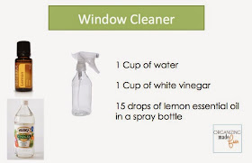 Window Cleaner using essential oils ::OrganizingMadeFun.com