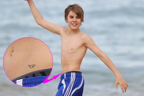 New Full Body Tattoo: Justin Bieber Tattoo 2012