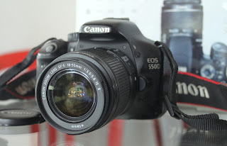 Canon Eos 550D Lensa 18-55mm Fullset