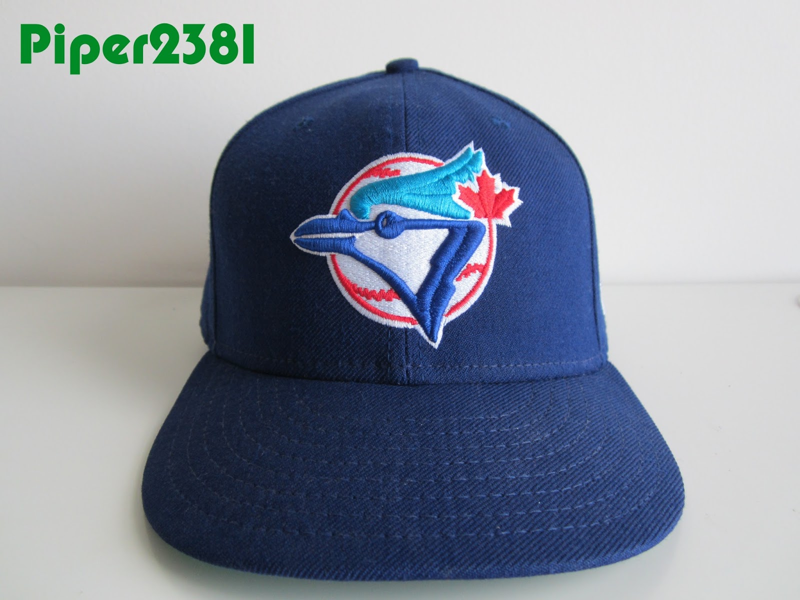 Piper2381 Blue Jays Retro Solid Blue Fitted Hat