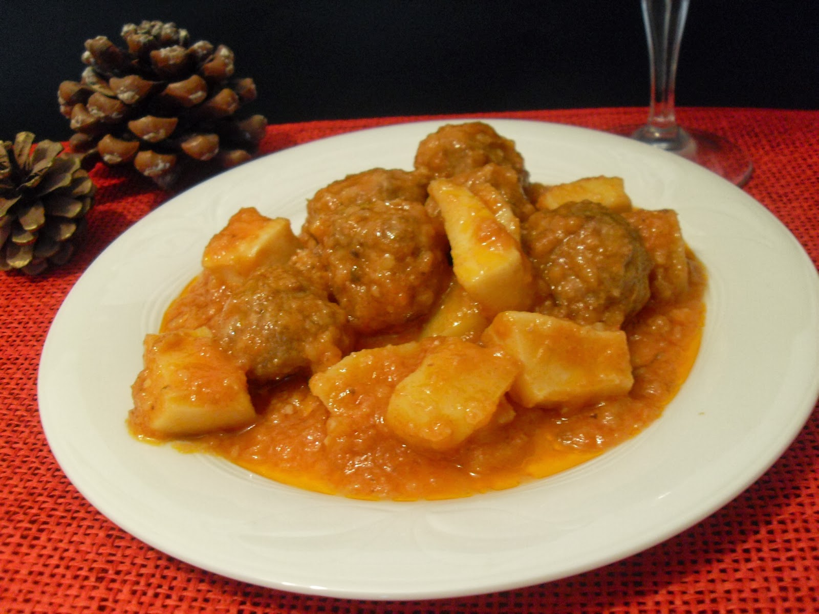 Receta de albóndigas con sepia.