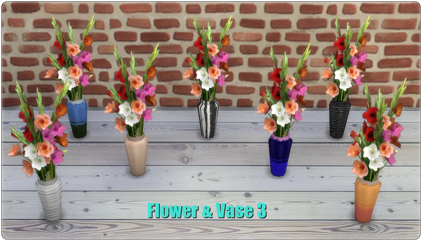 Sims 4 Welt Flower & Vases TS3 to TS4 Conversion