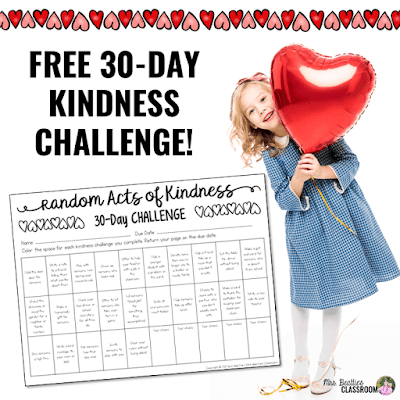 Cultivate a culture of kindness in your classroom with these Random Acts of Kindness ideas for children and young students. Gather ideas for your classroom and grab a FREEBIE - a 30-Day Random Acts of Kindness Challenge for Kids! 