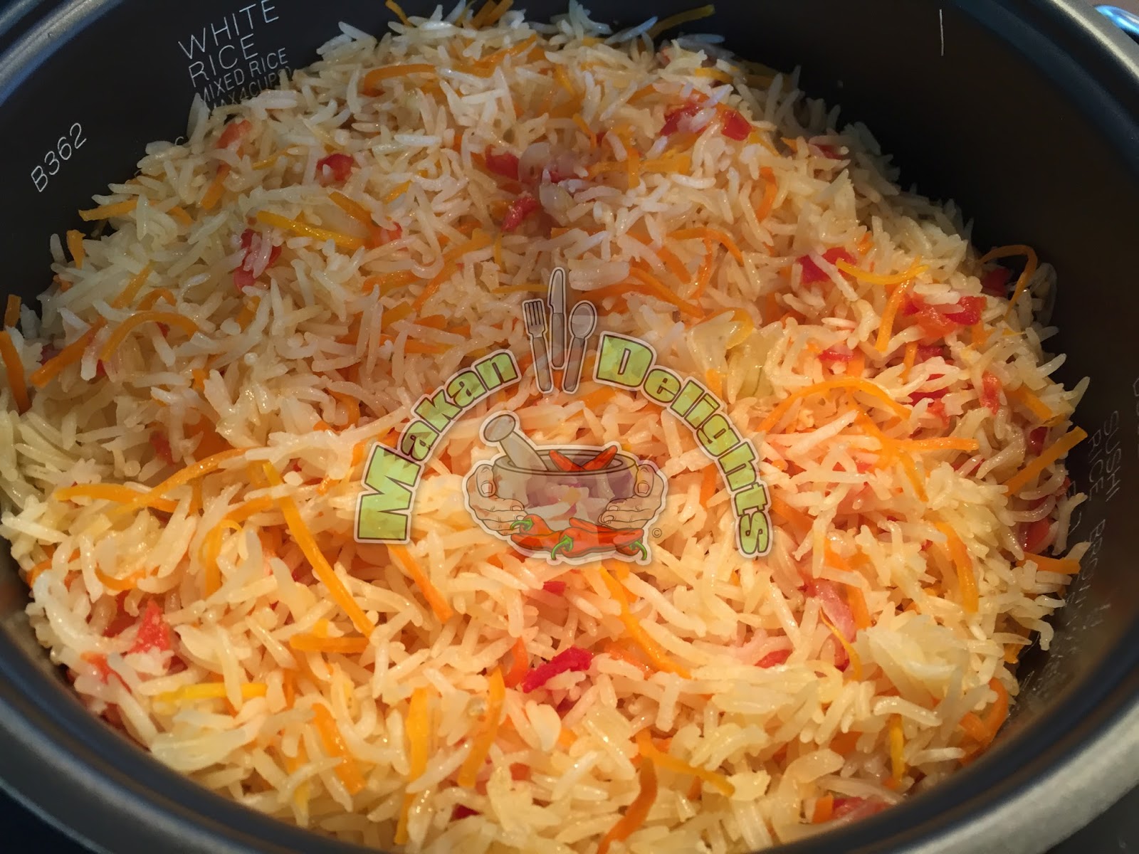Makan Delights Nasi Lobak Merah (Carrot Basmati Rice)