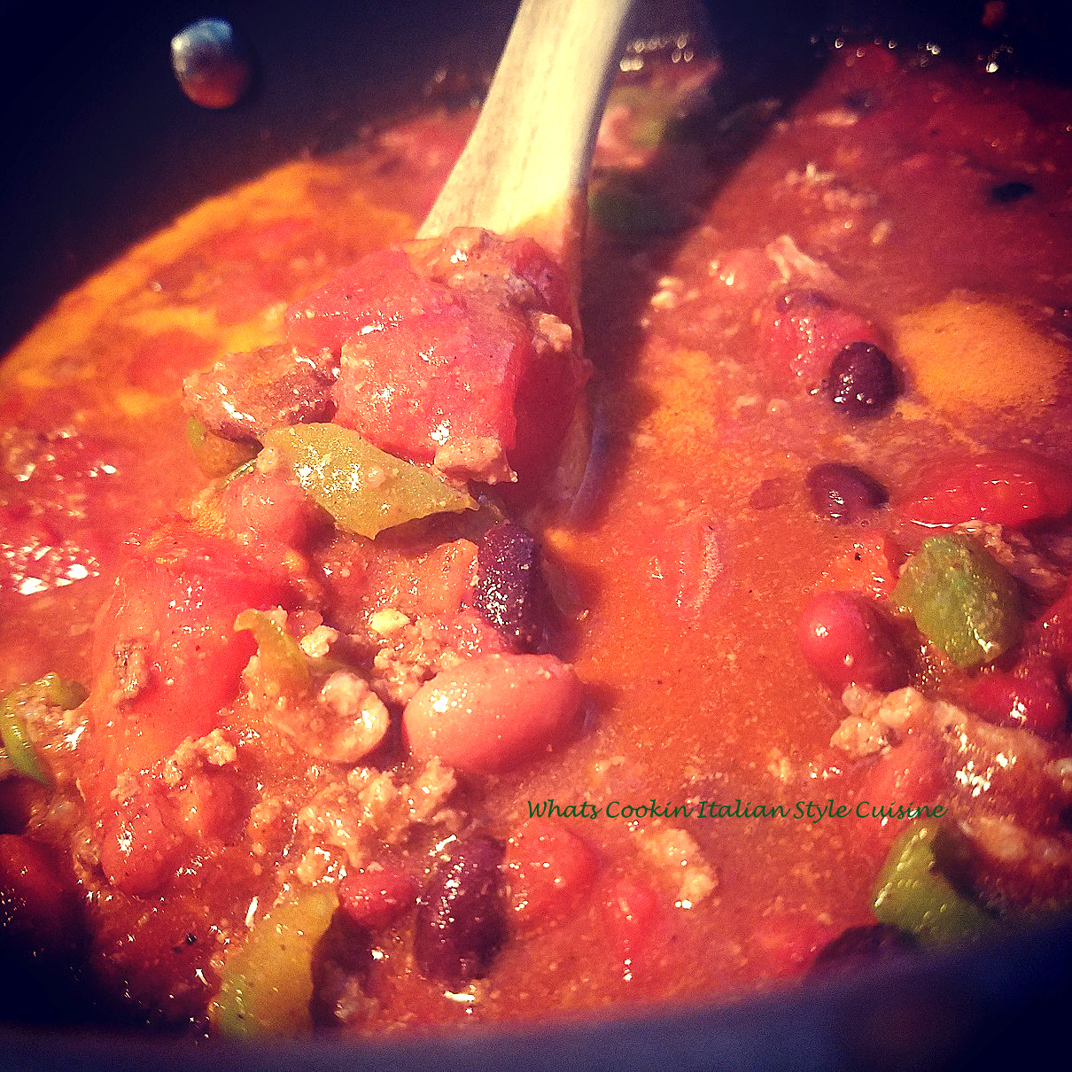 What's Cookin' Italian Style Cuisine Italian Burgundy Chili Recipe