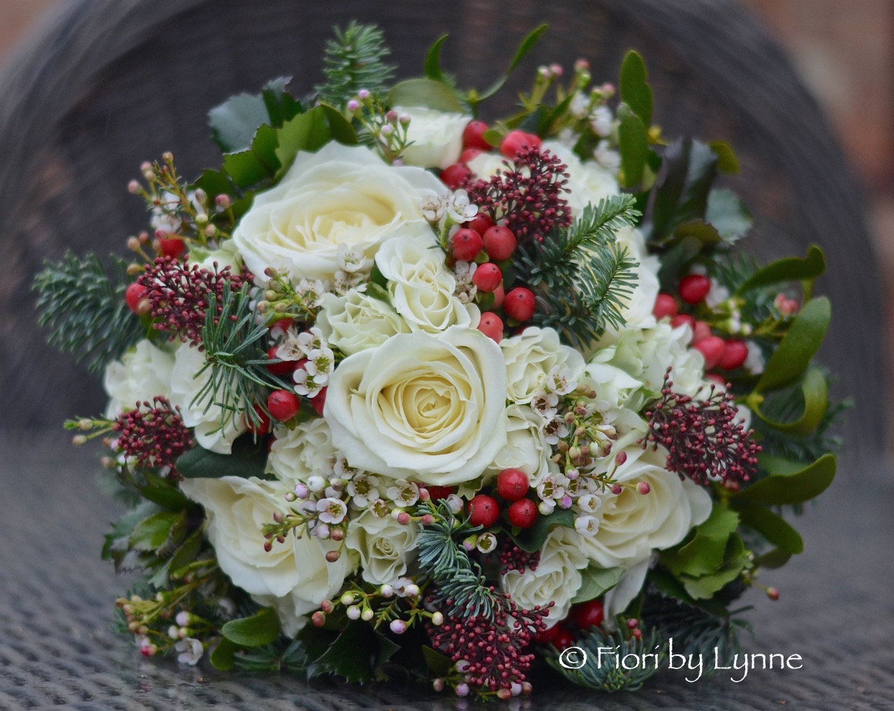 Wedding Flowers Blog Jenny's Traditional Christmas Wedding Flowers, Rhinefield House, New Forest