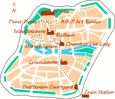 news tourism world: Nürnberg Stadt Karte Regionen Bild