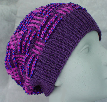 free knitting pattern: women's knit beret models
