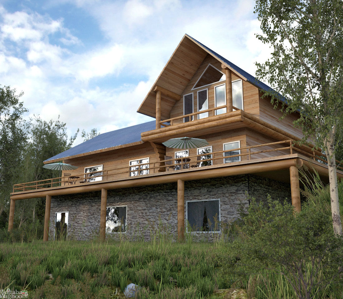 Kütük Evler Foto Blog Süper bir ahşap ev modeli FOTO