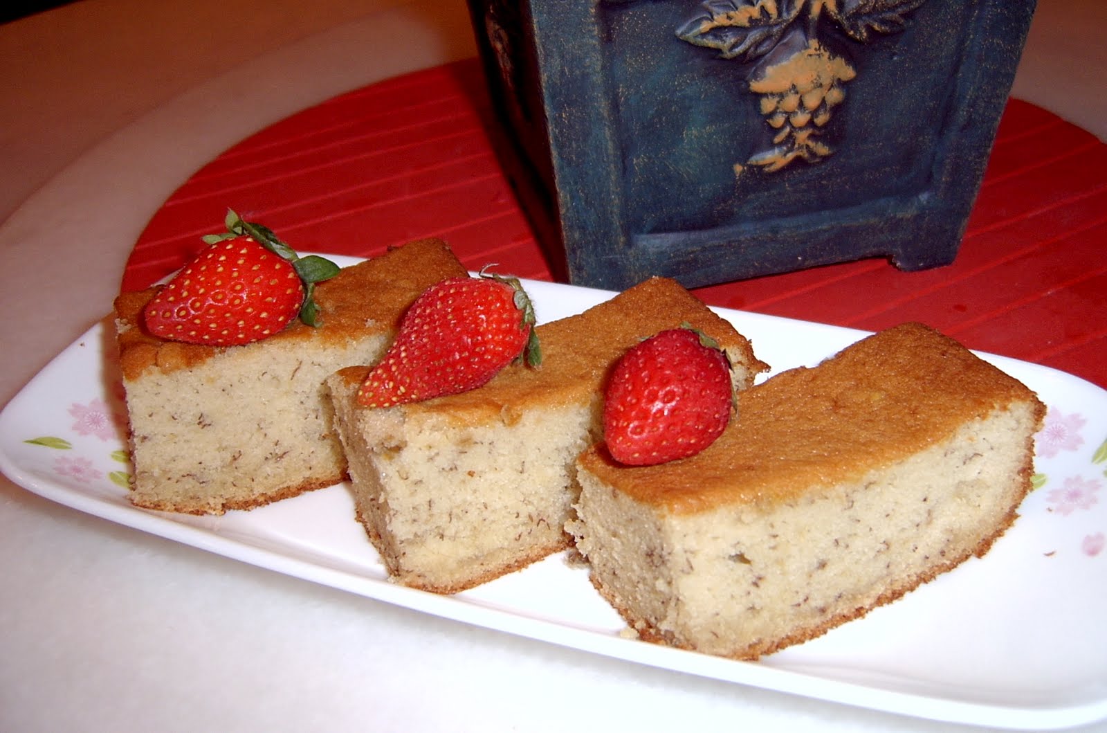 Through The Kitchen Door Spongy Banana Cake