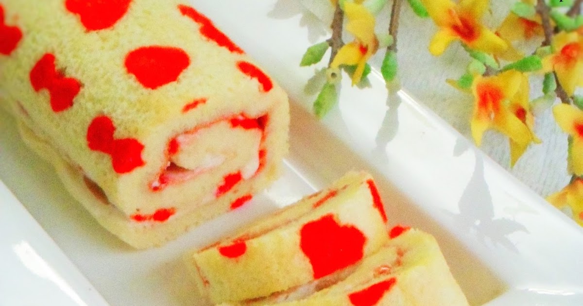 Designer swiss roll Patterned swiss roll The food factory