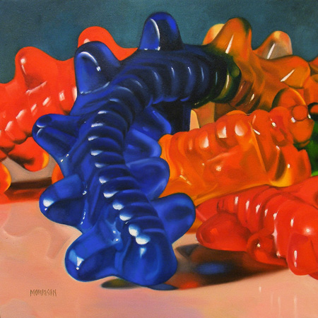 Margaret Morrison Paintings gummy centipedes