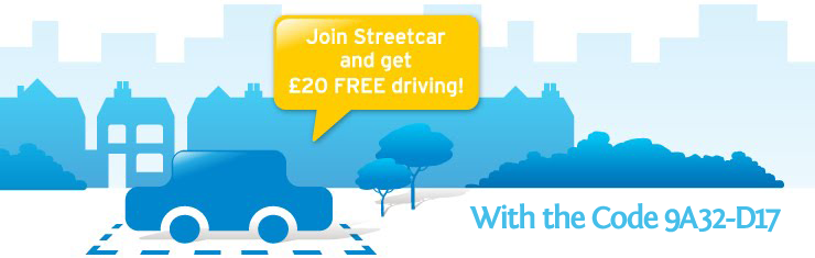 Streetcar Voucher - £20 free driving credit for new members