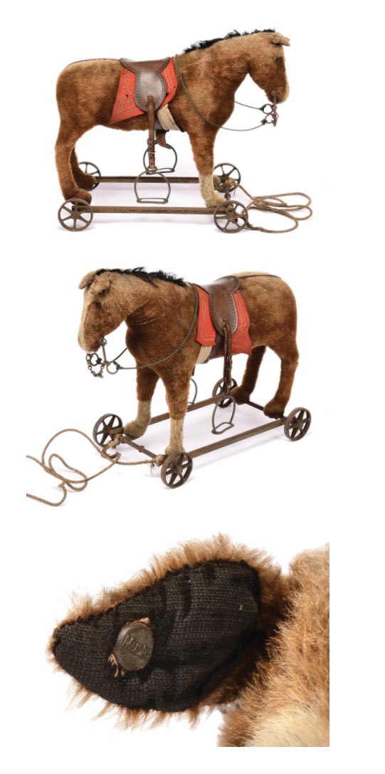 steiff horse on wheels