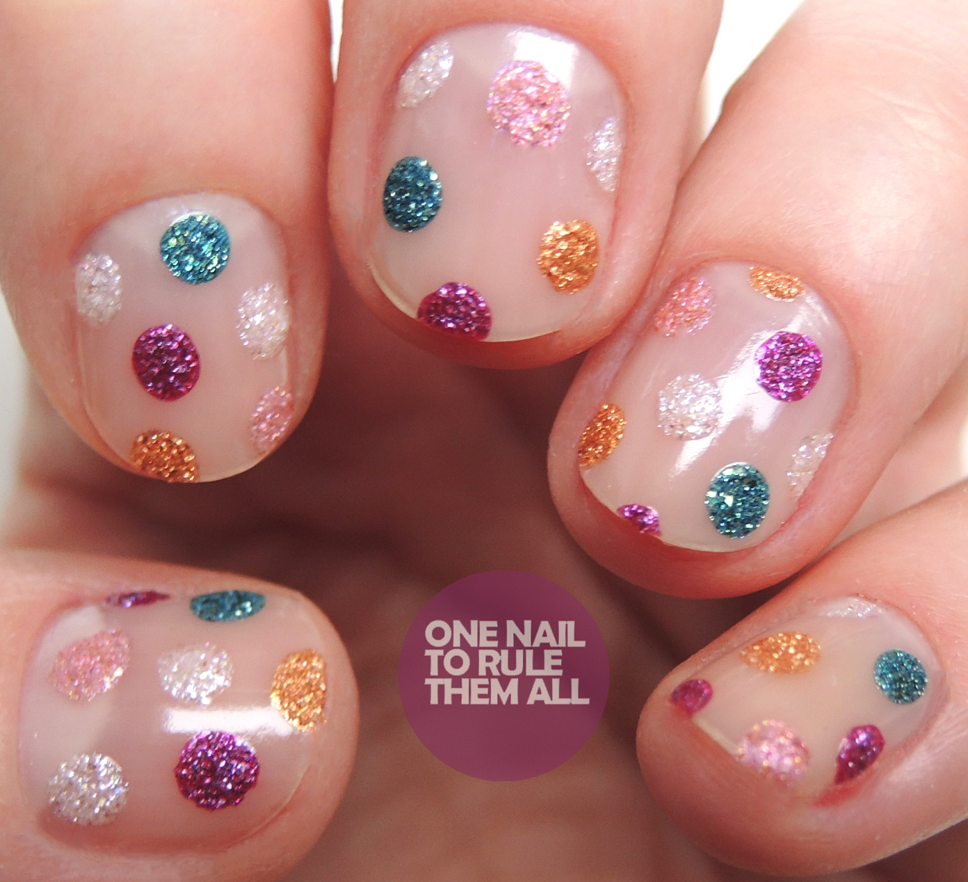 One Nail To Rule Them All Glitter Spots