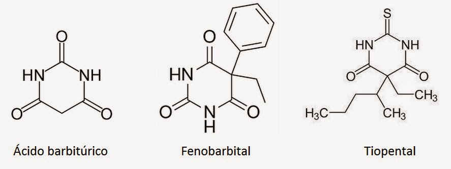 barbituric acid phenobarbital thiopental