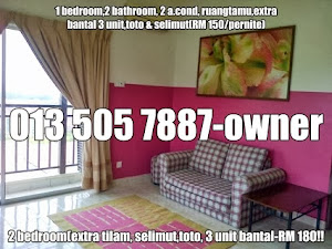 2 bilik tidur, 2 bilik air & 3 unit a.cond(RM 180/1MLM) 2mlm RM350!!