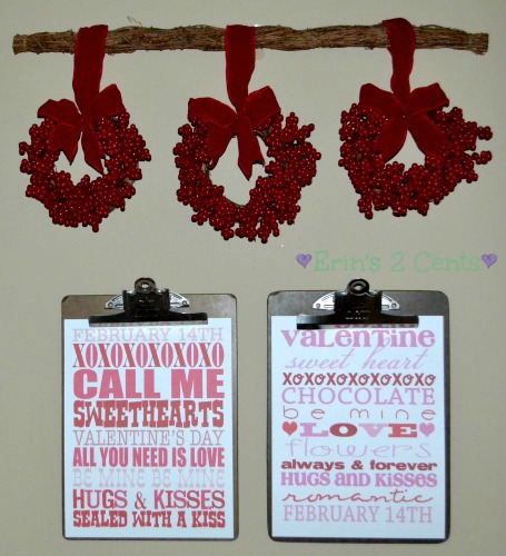Valentine wall decorations