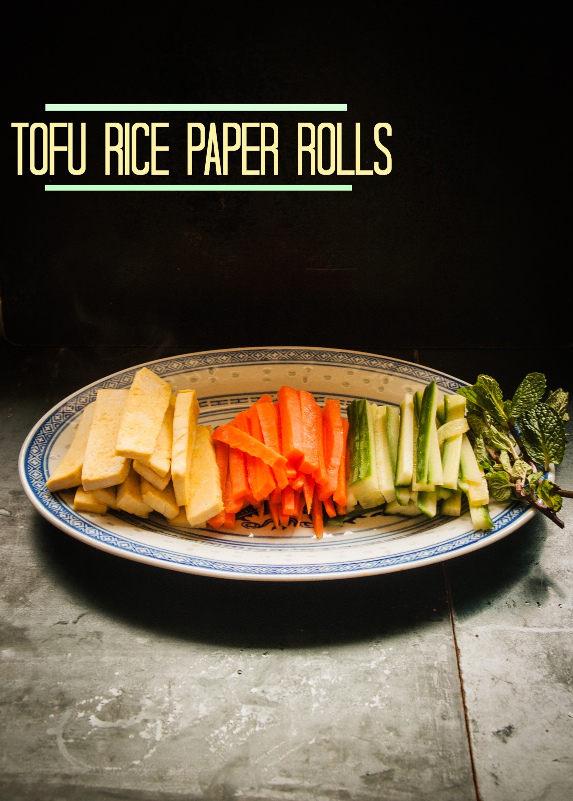 Vegan in Melbourne Tofu rice paper rolls and the tangiest dipping sauce!