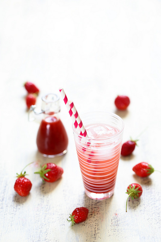 Sirop de fraises maison